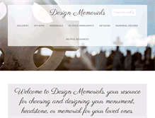 Tablet Screenshot of designmemorials.com